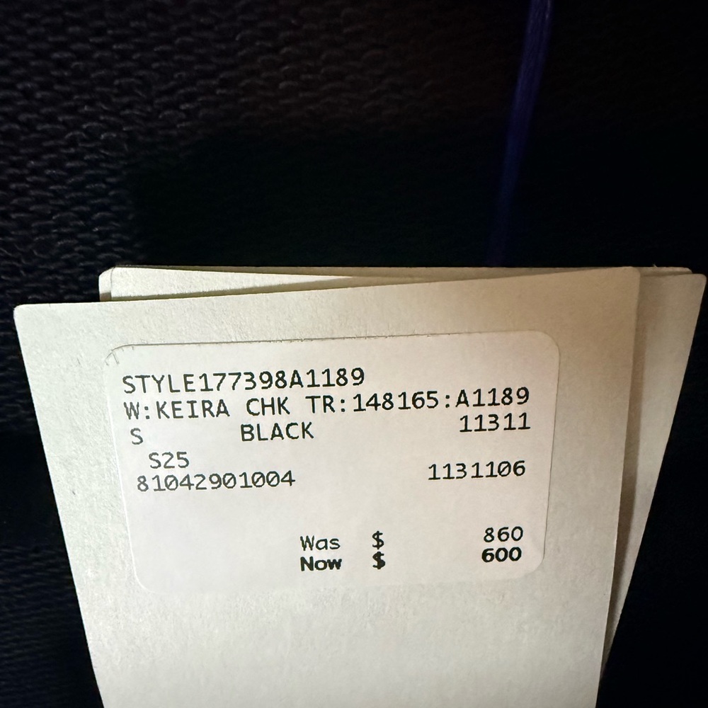 Burberry Black Zip-Up Hoodie with Classic Check Trim - Picture 6 of 7